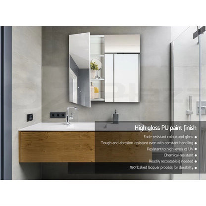 Cefito Bathroom Mirror Cabinet 750x720mm