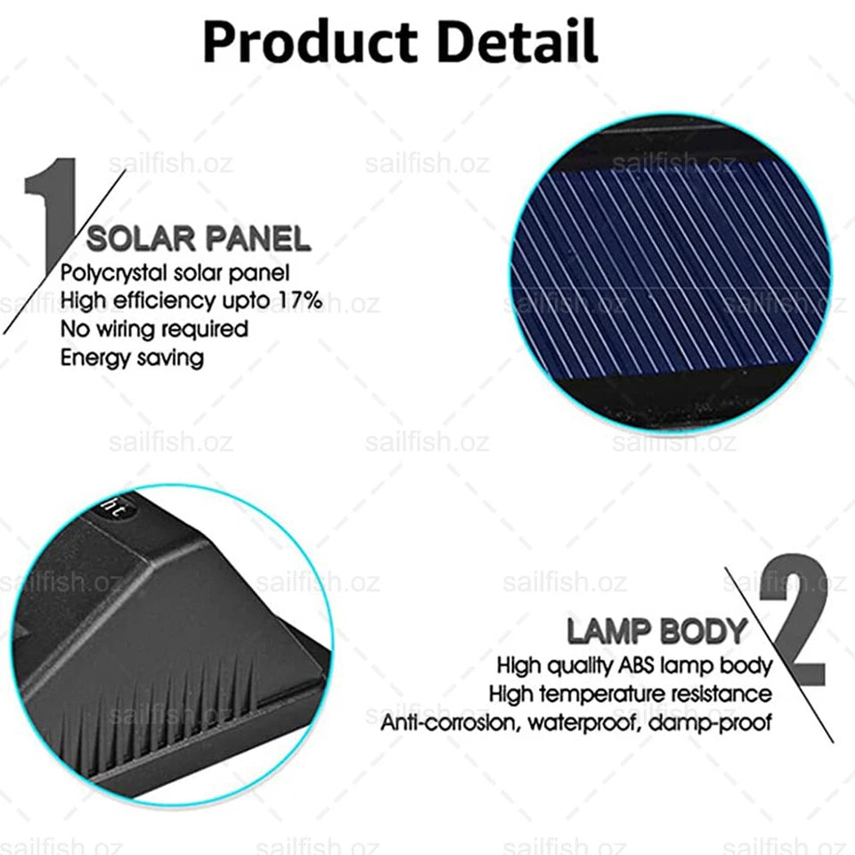 4X 20 LED Solar Powered Sensor Light