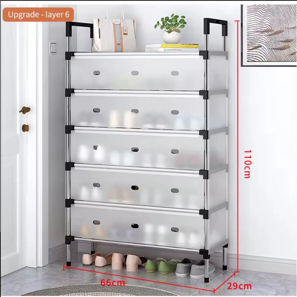6/7Tier Shoe Rack Stackable Cabinet