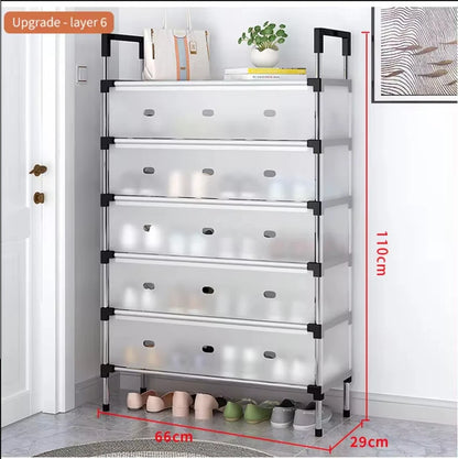 6/7Tier Shoe Rack Stackable Cabinet