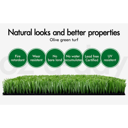 Artificial Synthetic Grass Fake Lawn Turf Roll 18mm