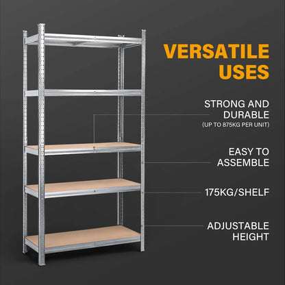 5-Tier Garage Shelf 1.5M Warehouse Rack