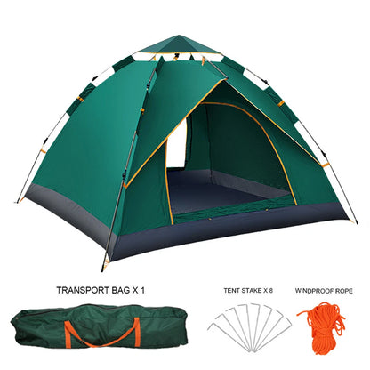 Instant Camping Tent 4 Person Auto Pop up Family Hiking Dome Waterproof Shelter