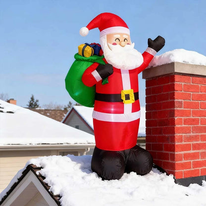 6.6ft Inflatable Santa Claus LED Lighting Indoor Outdoor Christmas inflatables