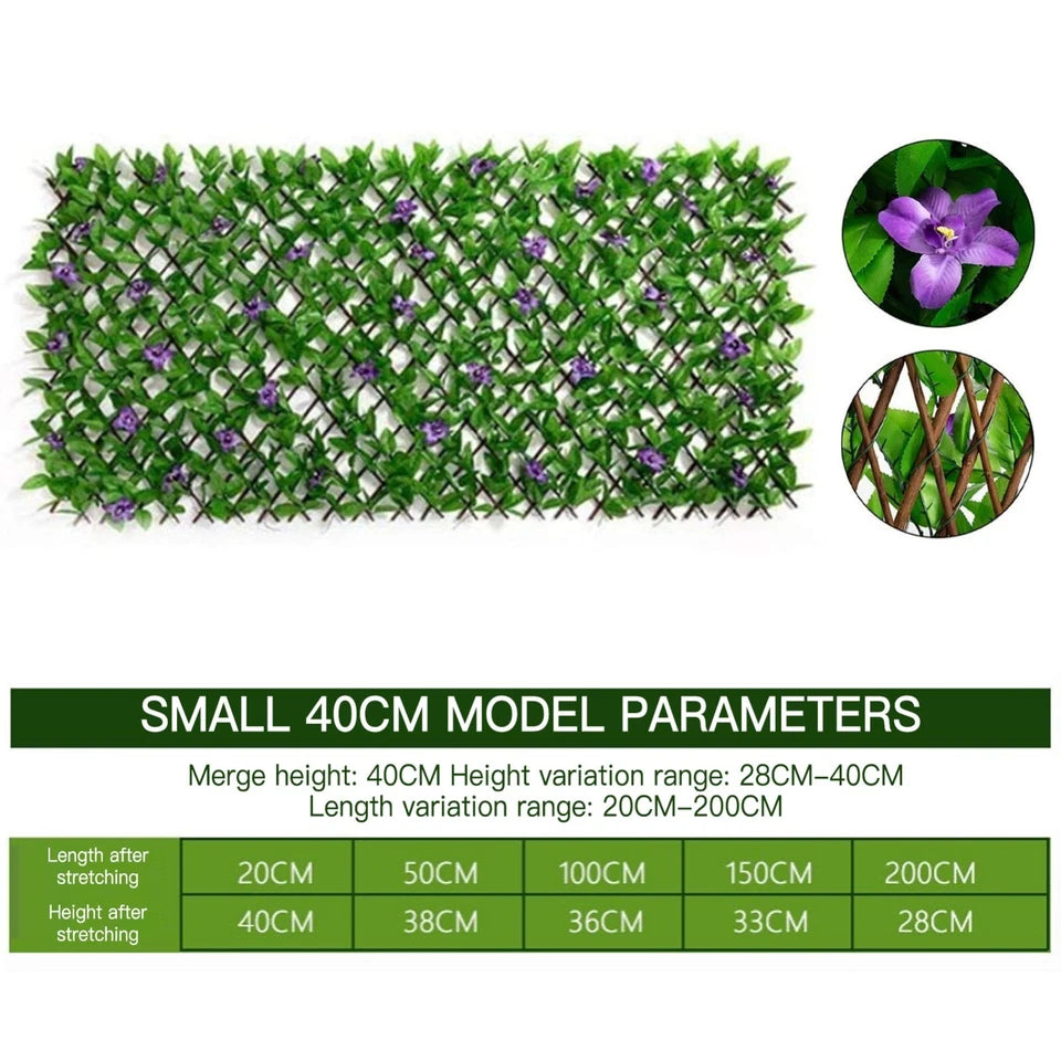 Garden Artificial Ivy Leaf Plant Wall Hedge Fence Screen Hedging Privacy Cover