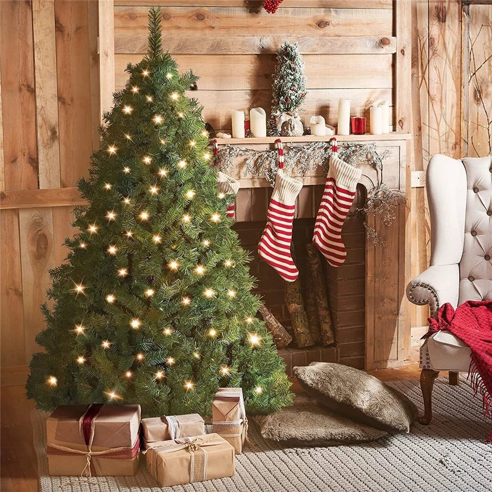 7FT/2.1M Christmas Tree with LED Lights , Metal Stand