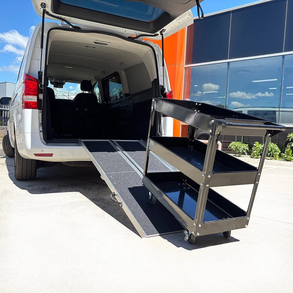 Multi folding Wheelchair Ramp 272kg Rated Portable Non-Slip