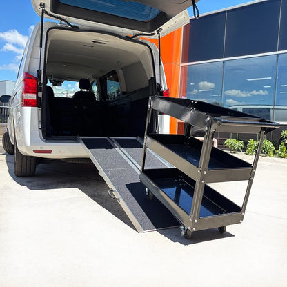 Multi folding Wheelchair Ramp 272kg Rated Portable Non-Slip