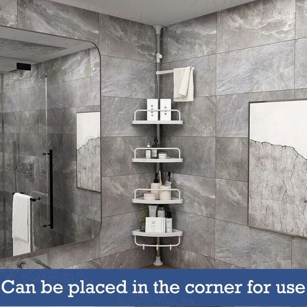 4 Tier Telescopic Shower Corner Shelf Caddy