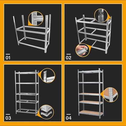 5-Tier Garage Shelf 1.5M Warehouse Rack