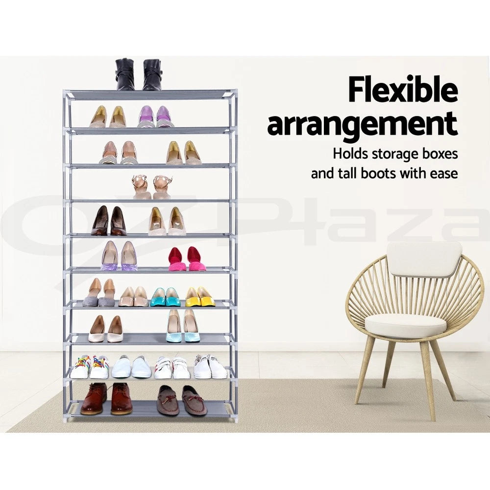 10 Tier Shoe Rack Tiers Stand Organiser