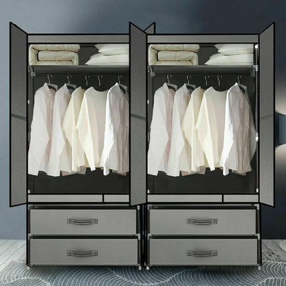 Wardrobe Storage Cabinet with Shelves