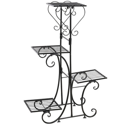 4 Tier Iron Plant Stand