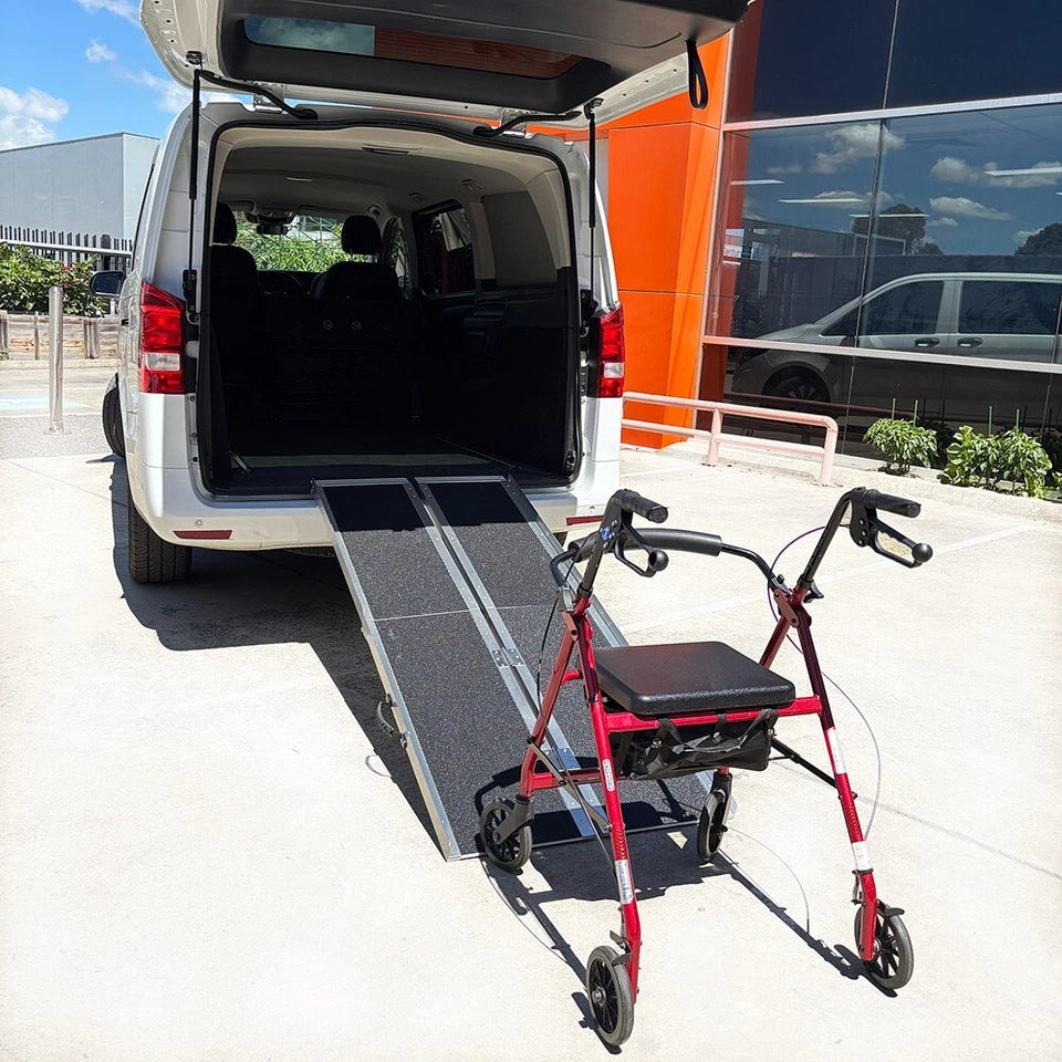 Multi folding Wheelchair Ramp 272kg Rated Portable Non-Slip