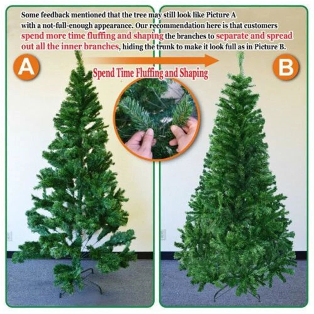 7FT/2.1M Christmas Tree with LED Lights , Metal Stand