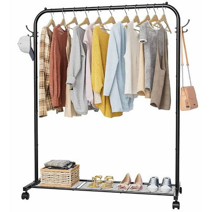 Heavy Duty Metal Single Clothes Rail Rack