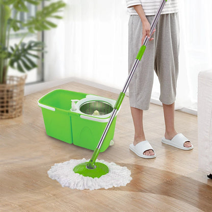 Split Bucket 360 Rotating Magic Spinning Spin Mop 2 Mop