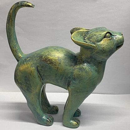 Beautiful Cat Statue With Rounded Back