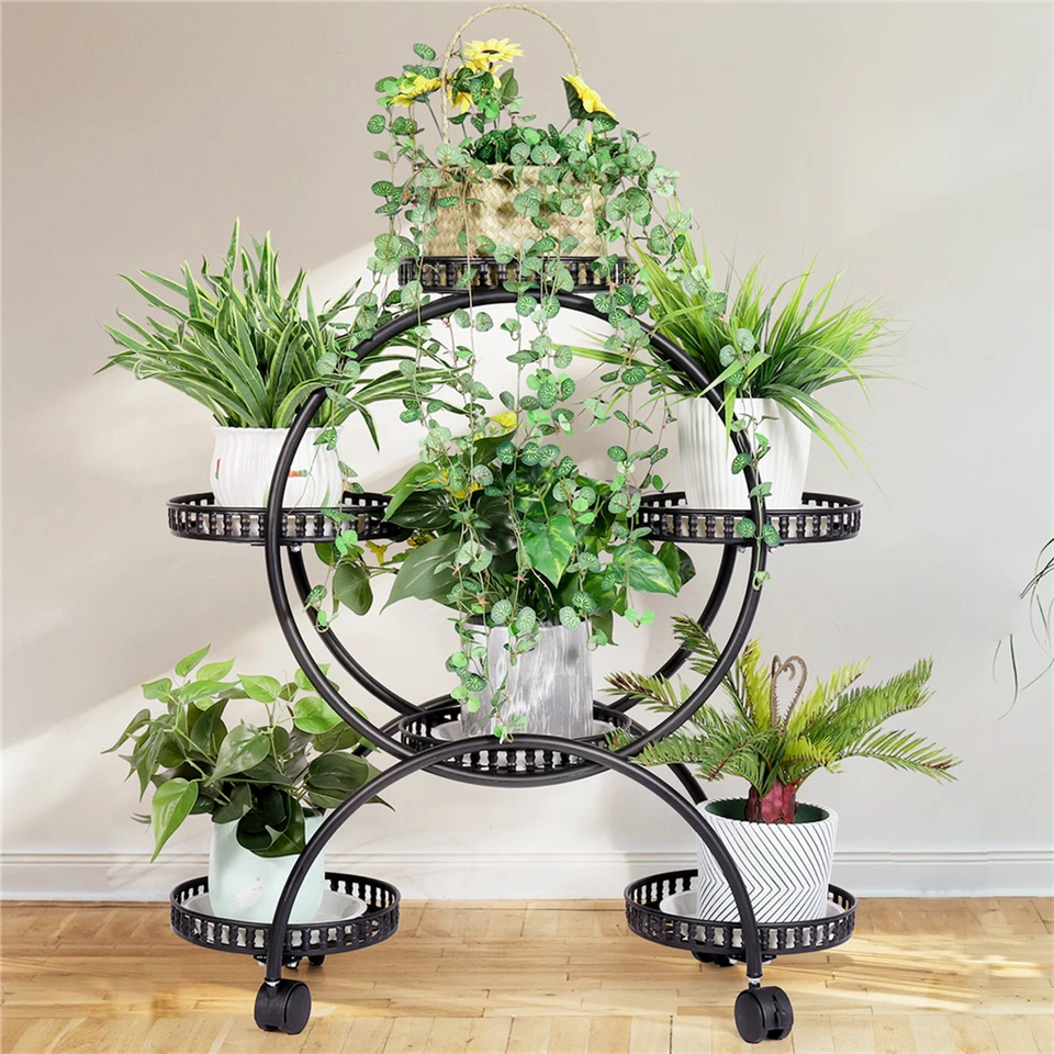 4 Layer 6 Pots metal plant stand