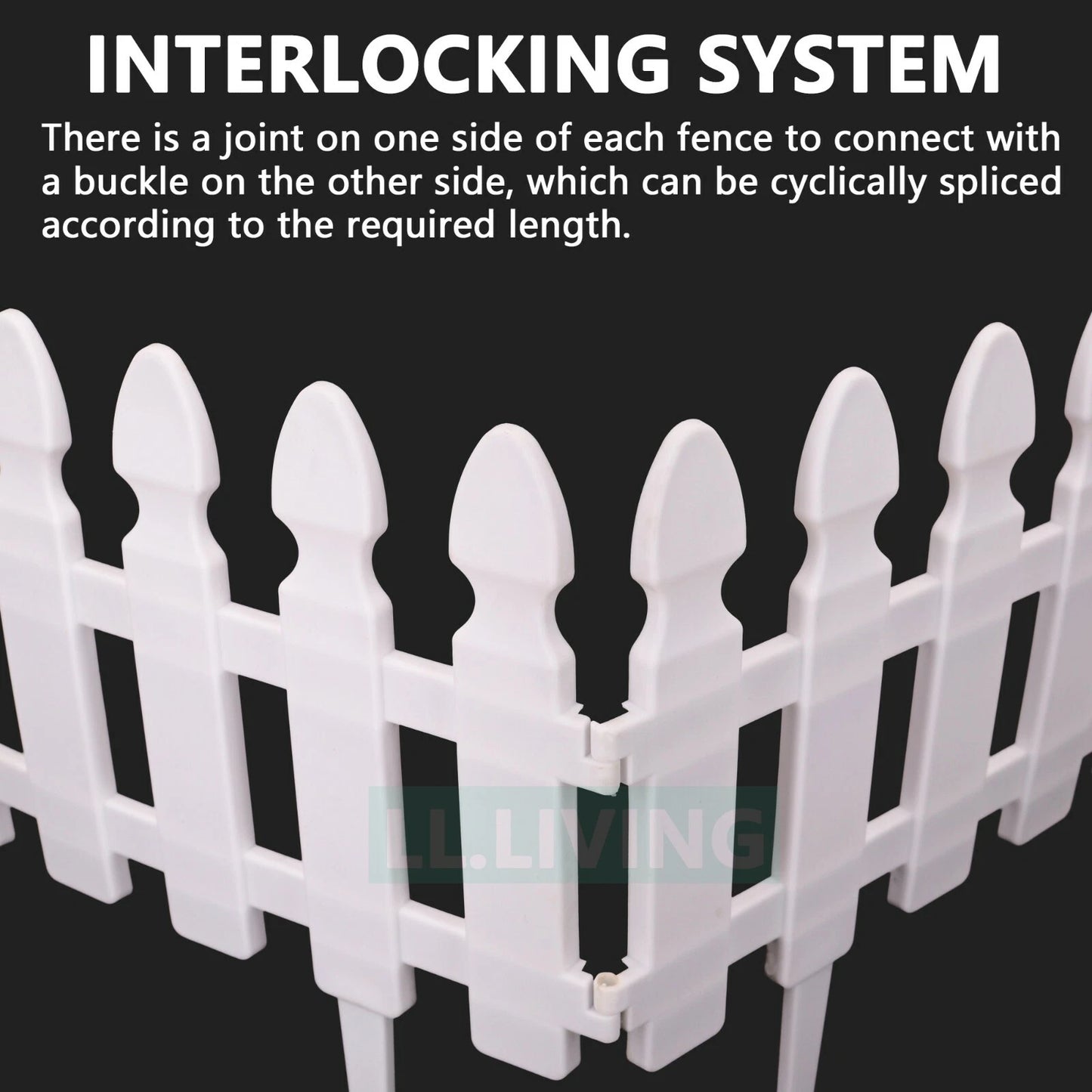 Plastic Garden Edging Lawn Yard Plant Flower Fence