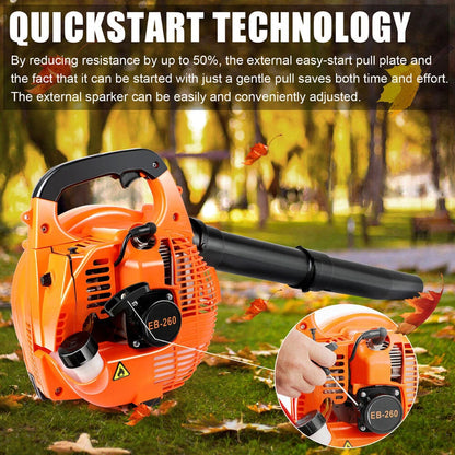 26CC Lightweight Petrol Leaf & Snow Blower - 2 Stroke High Power