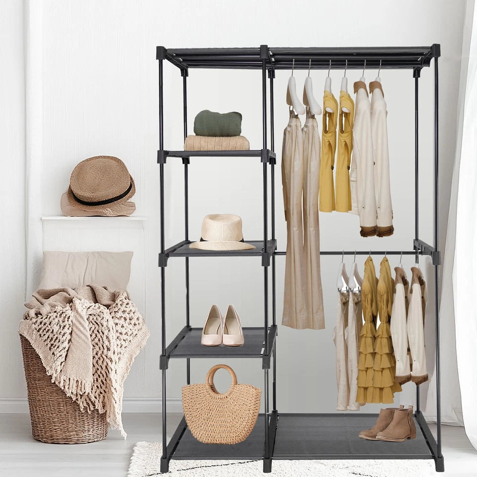 6-Tier Wire Shelving Garment Rack