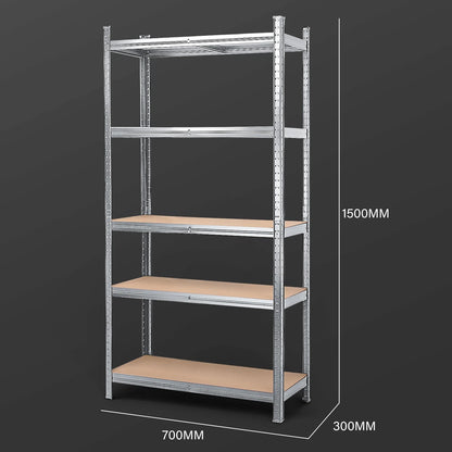 5-Tier Garage Shelf 1.5M Warehouse Rack