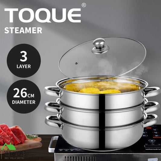 Stainless Steel Steamer Kitchen Pot Tool 3 Tier