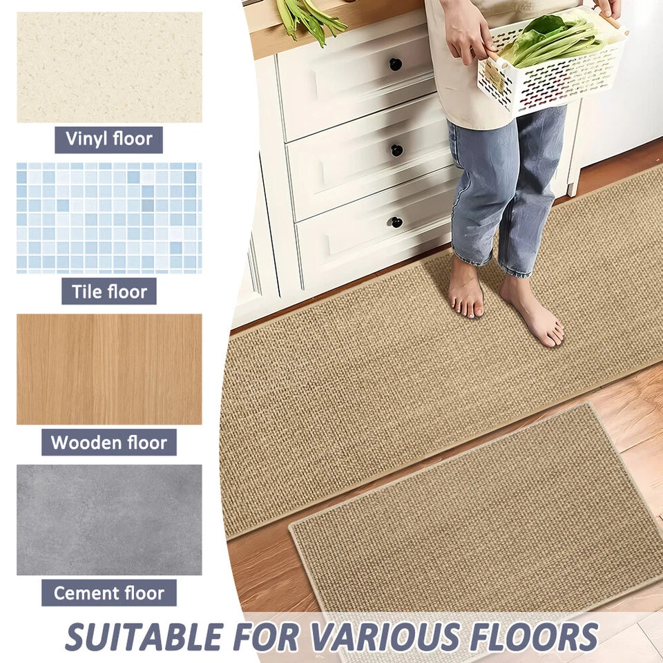 Waterproof Kitchen Door Floor Mat Non-Slip Home Rug