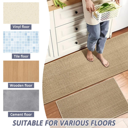 Waterproof Kitchen Door Floor Mat Non-Slip Home Rug