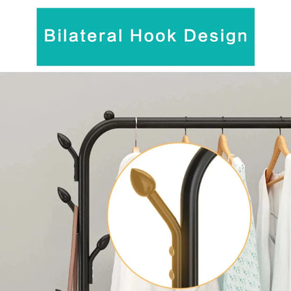 Heavy Duty Metal Single Clothes Rail Rack