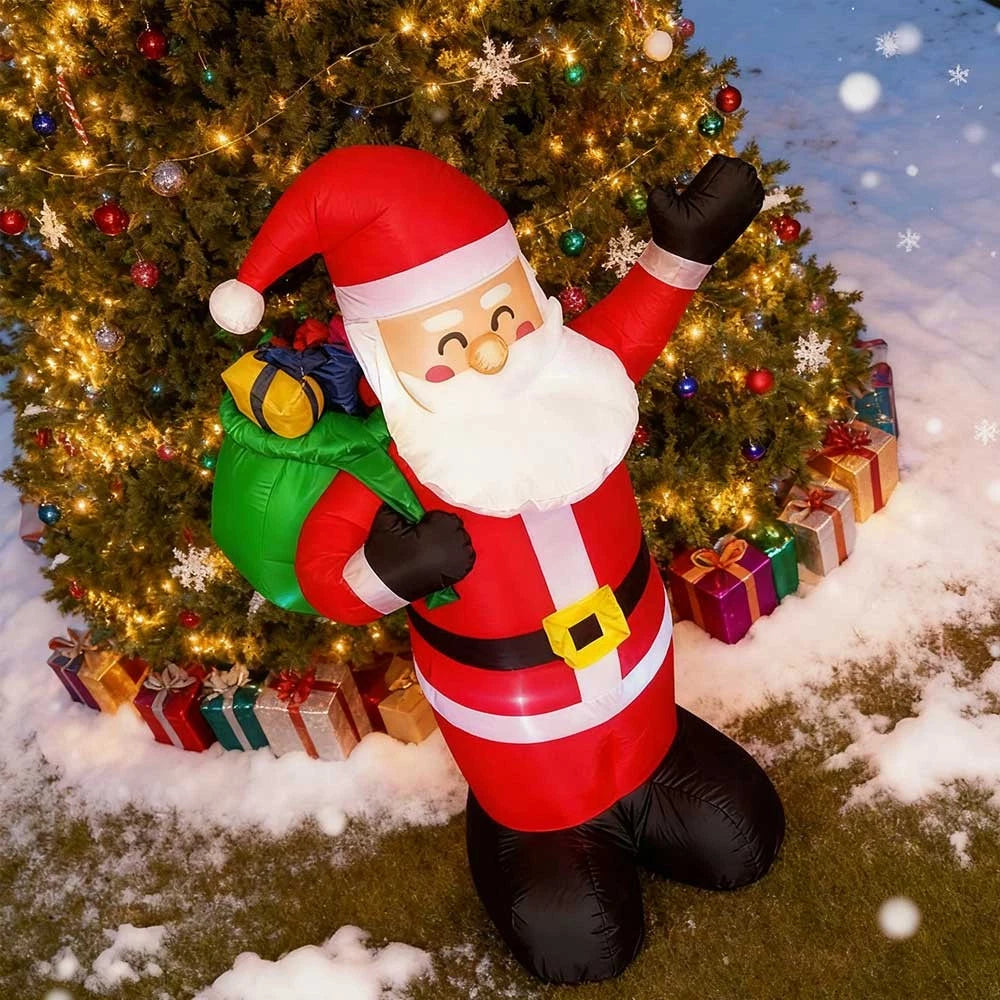 6.6ft Inflatable Santa Claus LED Lighting Indoor Outdoor Christmas inflatables