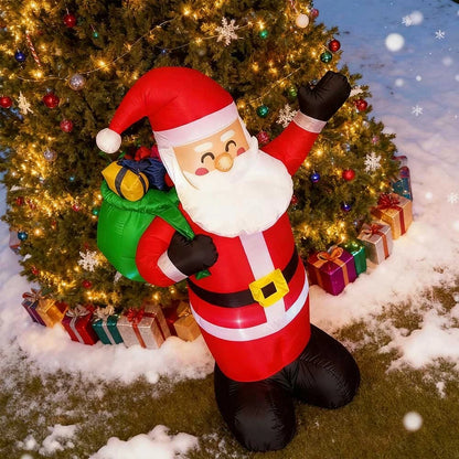 6.6ft Inflatable Santa Claus LED Lighting Indoor Outdoor Christmas inflatables