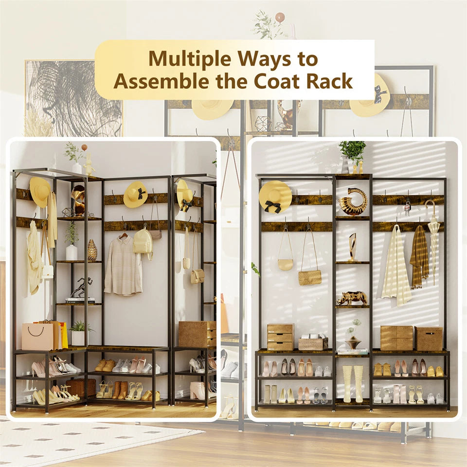 Industrial Entryway Coat Rack