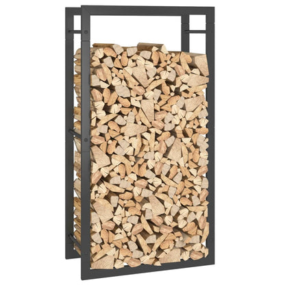 Firewood Rack Indoor Outdoor Log Holder Stand Lumber Storage Matt Steel 50*28*94cm