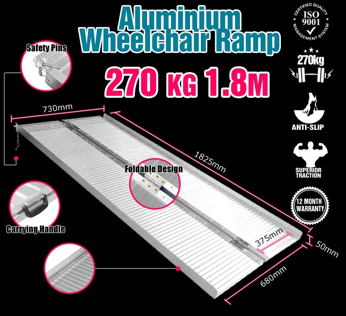 Wheelchair Ramp 1.8M Aluminium