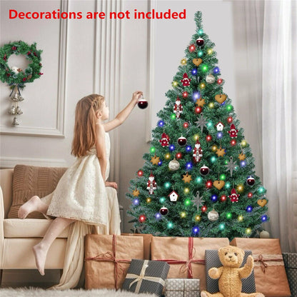 7FT/2.1M Christmas Tree with LED Lights , Metal Stand