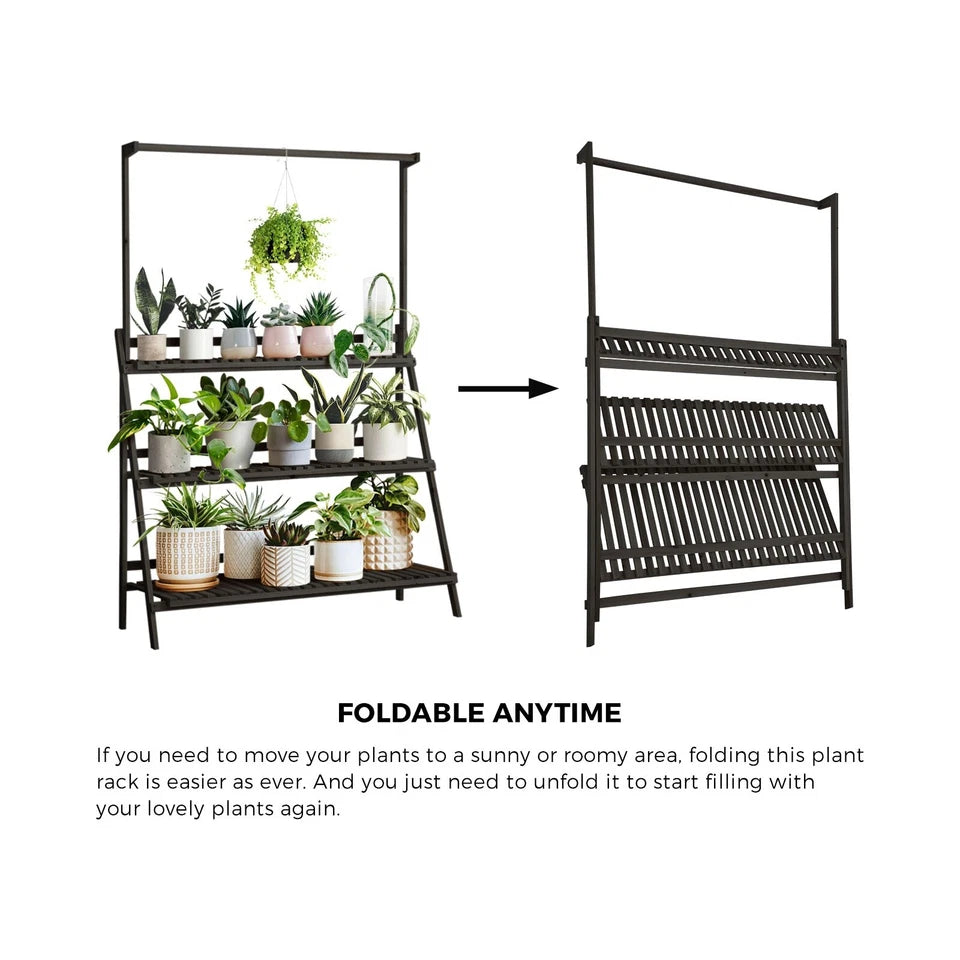 3 Tier Plant Stand Indoor Outdoor Garden