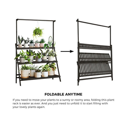 3 Tier Plant Stand Indoor Outdoor Garden
