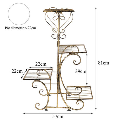 4 Tier Iron Plant Stand