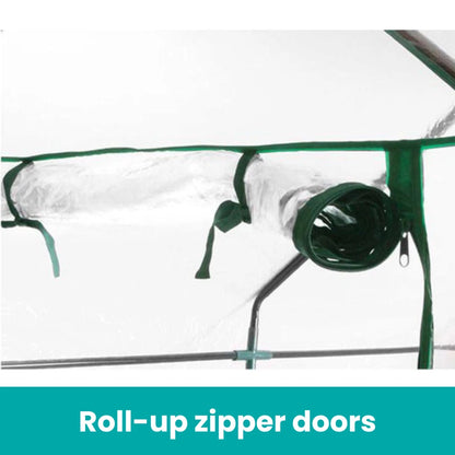 Small Greenhouse Hot House Shade Protect Seedlings Portable PVC Grow House Shelf