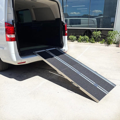 Multi folding Wheelchair Ramp 272kg Rated Portable Non-Slip