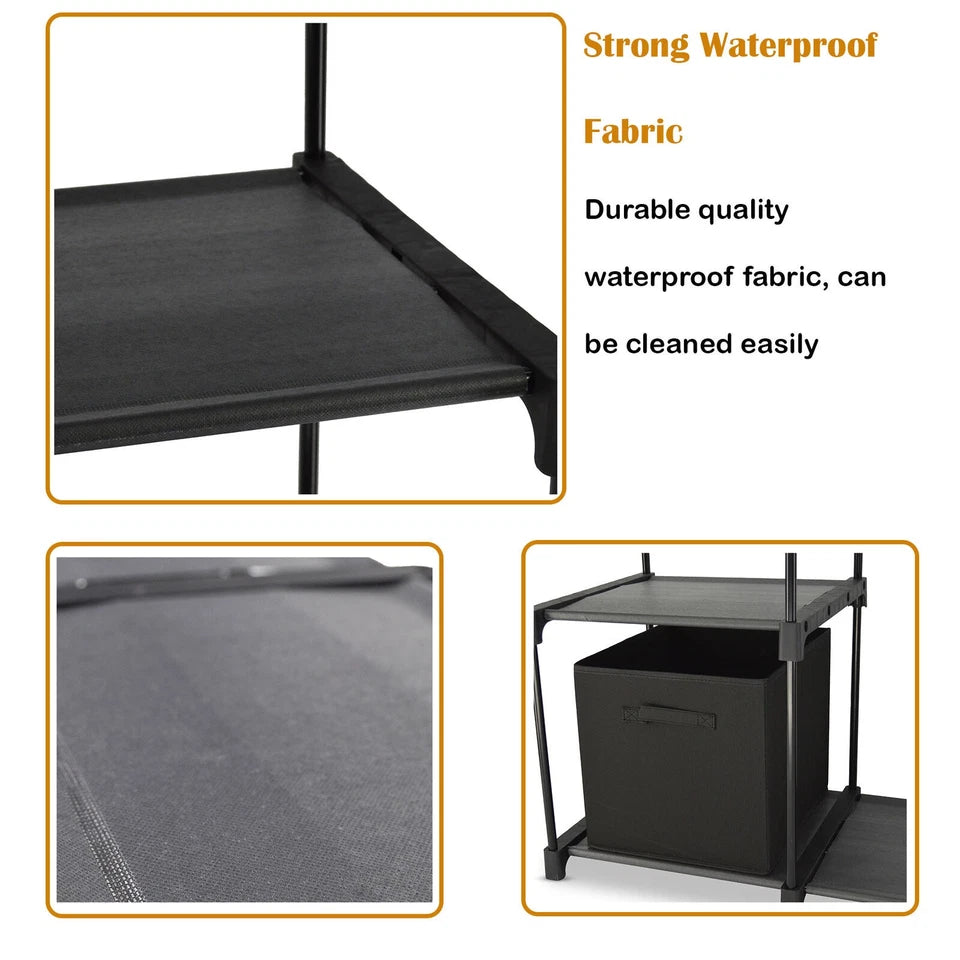 6-Tier Wire Shelving Garment Rack