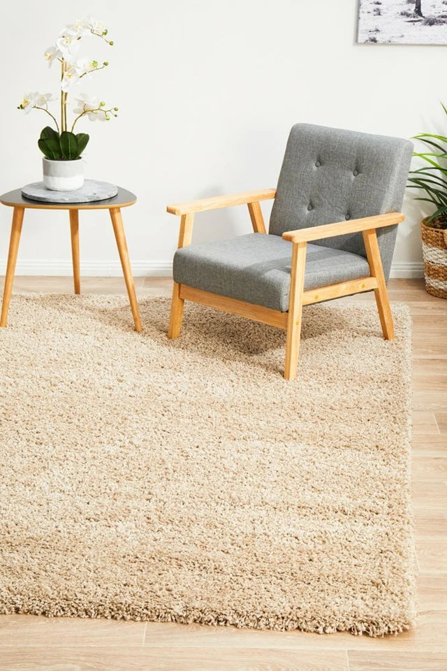 Floor Rug Rugs Fluffy Area Carpet Shaggy Soft  Khaki Mat