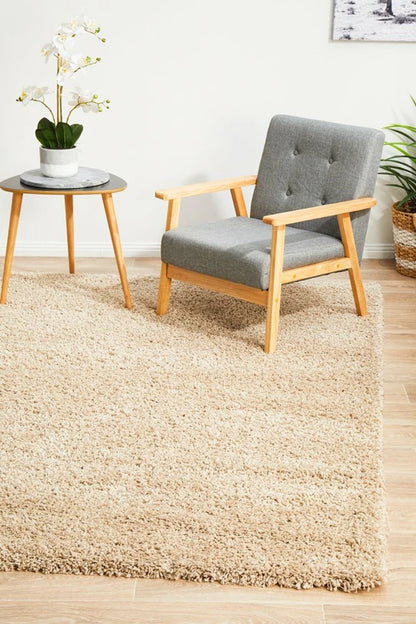 Floor Rug Rugs Fluffy Area Carpet Shaggy Soft  Khaki Mat
