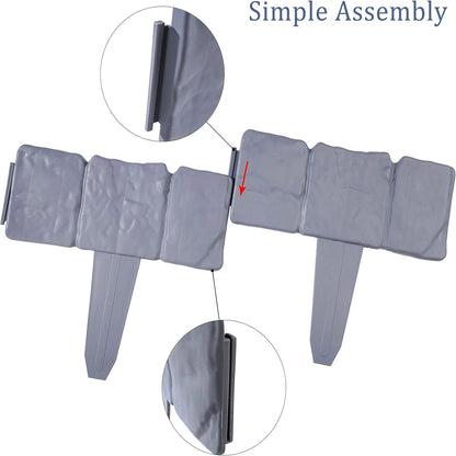 Plastic Garden Edging Lawn Yard Plant Flower Grass Fence