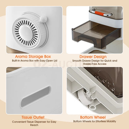 Bathroom Cabinet Storage Toilet Drawer