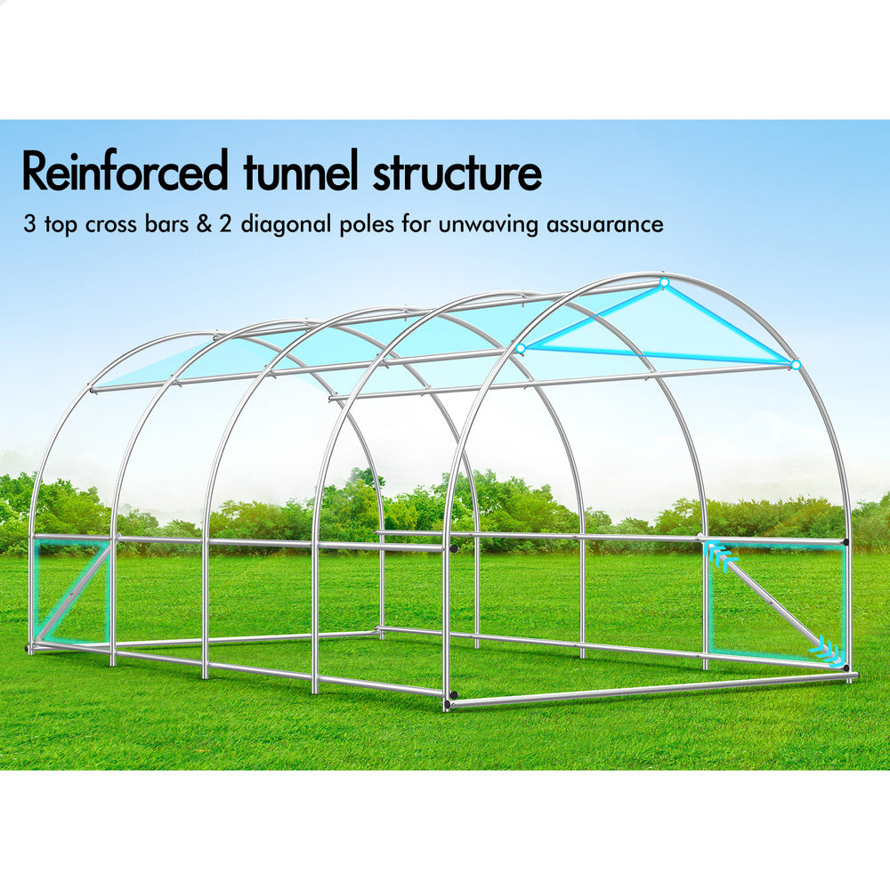 Greenhouse Dome Gabled Shed Walk in Green House