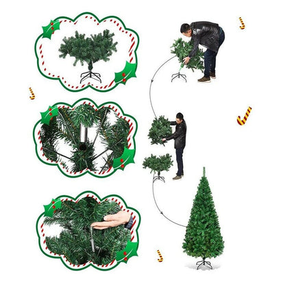 7FT/2.1M Christmas Tree with LED Lights , Metal Stand