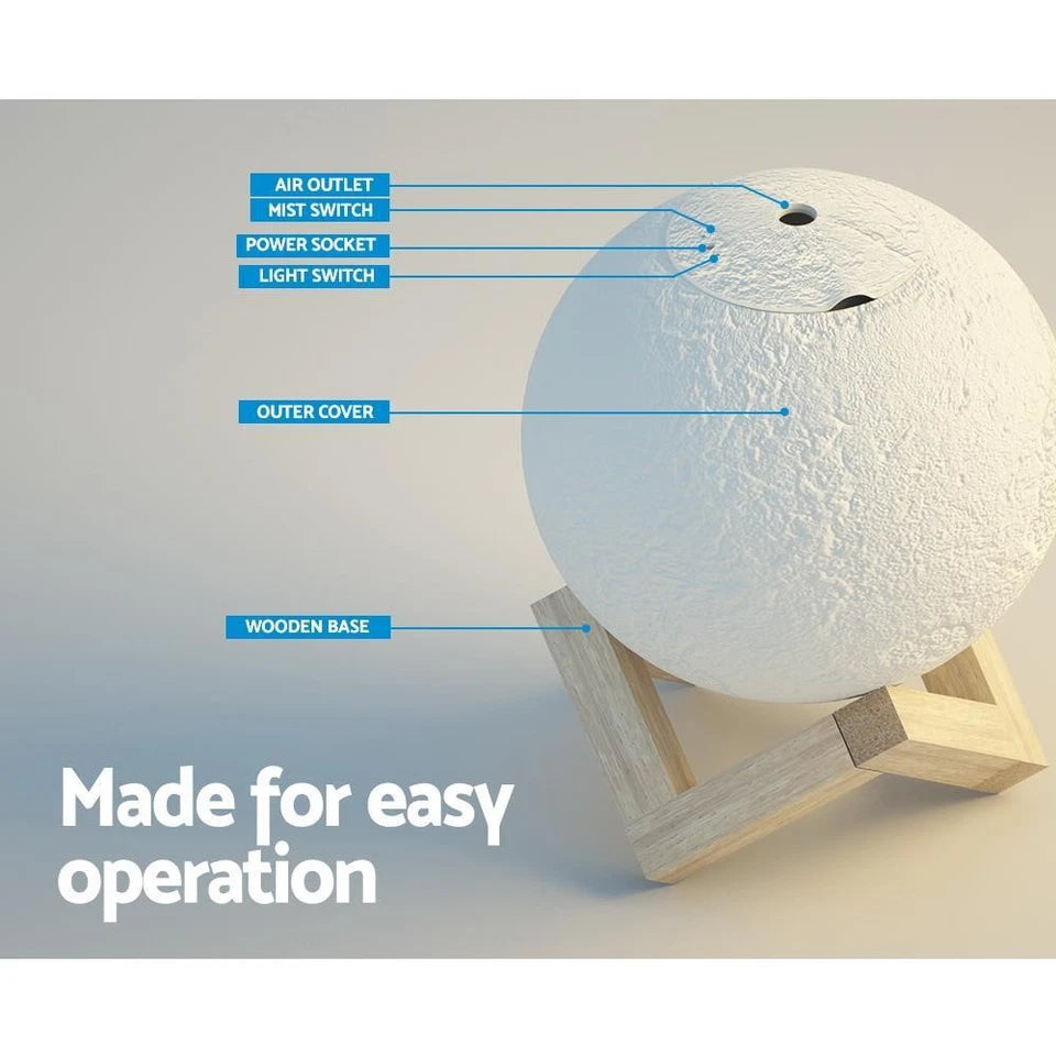 Aromatherapy Diffuser Essential Oil Aroma Air Humidifier LED Moon Lamp